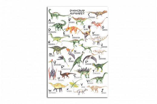 Картина Динозавры алфавит