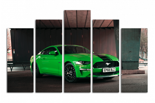 Модульная картина Mustang Green